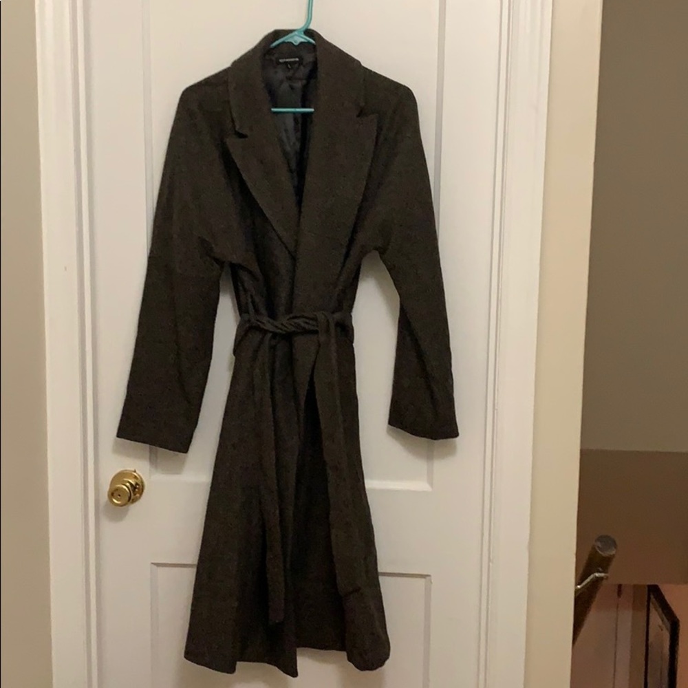 Tweed Belted Trench